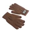 Autumn And Winter Men Padded Thicken Jacquard Touchscreen Gloves Warm Wool Gloves for Cold Weather