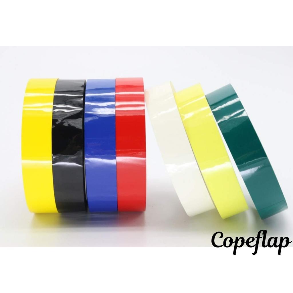 Copeflap Line Tape [Width 20mm X 66m] White Black Red Yellow Waterproof Tape Multifunctional Tape Sticker Car Bike (Yellow)