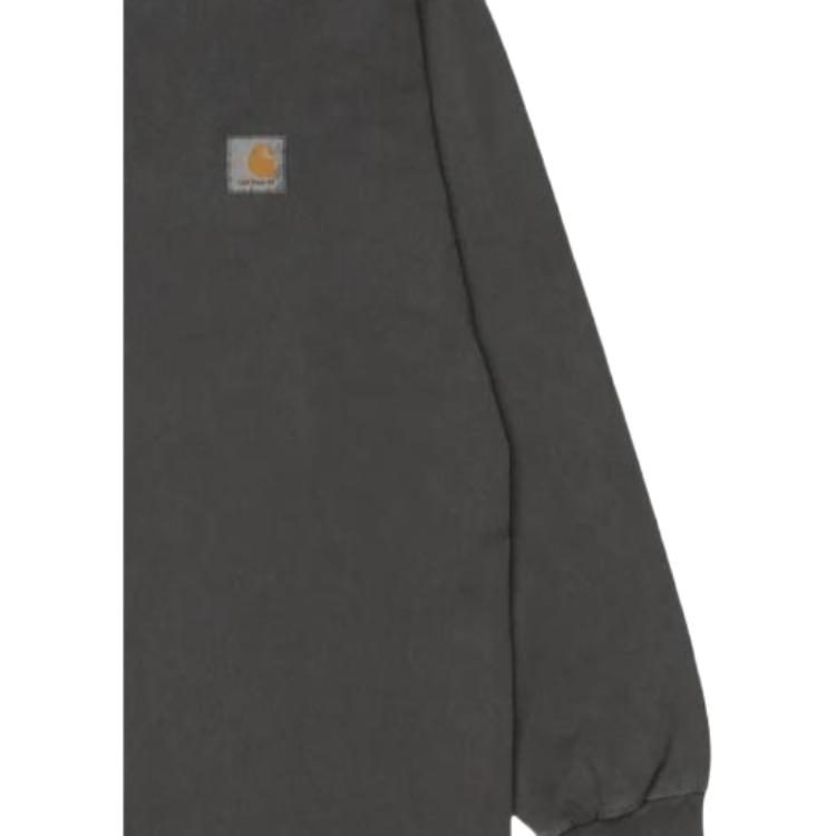 Carhartt WIP Solid Logo Long Sleeve T-Shirt Unisex tops Black I029948-89-GD