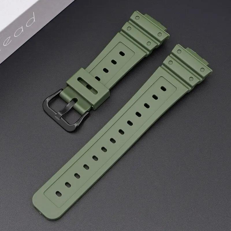 Silicone Band for DW5600/5610 Rubber Strap for Casioak 9052 5600 6900 Series Sport Waterproof Replacement Band Accessories