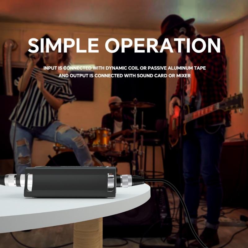 Microphone Preamplifier 25dB For Dynamic And Ribbon Mics For Studio Recording Or Live Sound