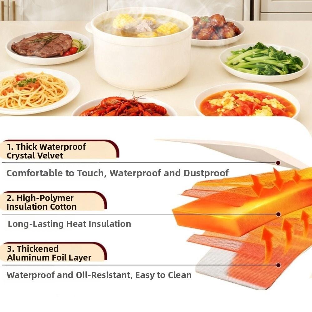 Umbrella Style Vegetable Cover Aluminum Foil Insulation Cover Reusable Dust Cover  Kitchen