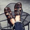 Classic High Quality Cow Leather Sandals Summer Outdoor Handmade Men Sandals Fashion Comfortable  Men Beach Leather Shoes