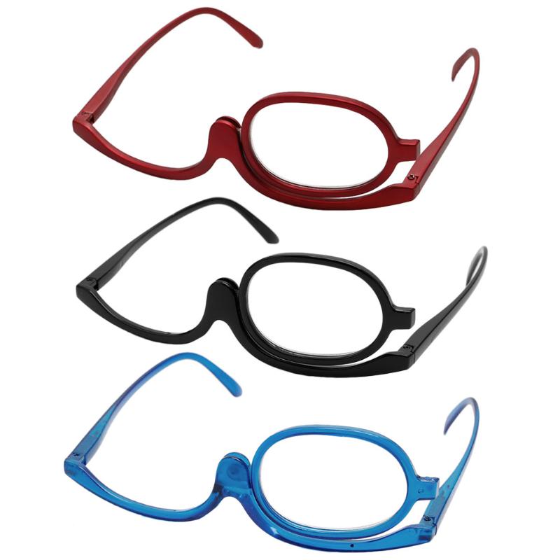 New Rotating Makeup Reading Glasses Women Portable Folding Presbyopia Eyeglasses Fashion Retro Colourful Frame Optical Eyewear