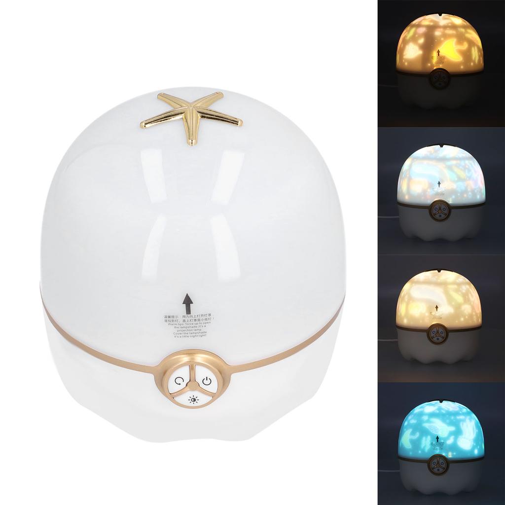 Lucky Star Projection Lamp Portable 3 Colors Ambient Lamp USB Powered Night Light for Home