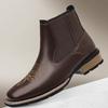 R005 Chelsea Boots Embroidered Pullover Chelsea Boots Men's Martin Boots, Foreign Trade