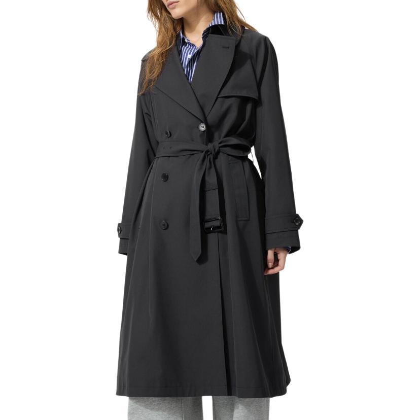 Uniqlo SS26 Casual Commuter Double-Breasted Trench Coat Women Outerwear 487420-09