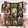 Cute Guinea Pig Animal Printed Blanket for Sofa Bed Travel Camping Living Room Office Conditioning Blanket for All Seasons Gifts