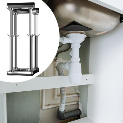 Verstellbare Unterbau-Spülenhalterung für Küche und Bad, Vielseitiger 12 cm Innendurchmesser,