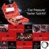 2in 1 Brake Bleeder Kit with Hand Vacuum Pump with Gauge Adapters Automotive Brake Fluid Bleeding Set with Protected Case