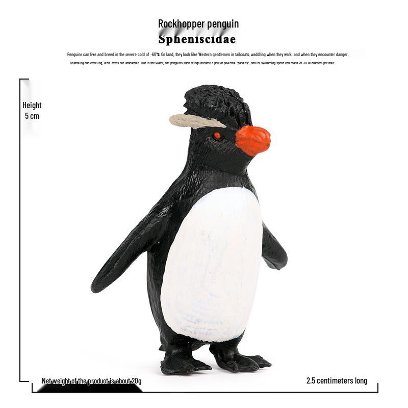 Emperor Penguin Marine Animal Model Toy Set for Kids