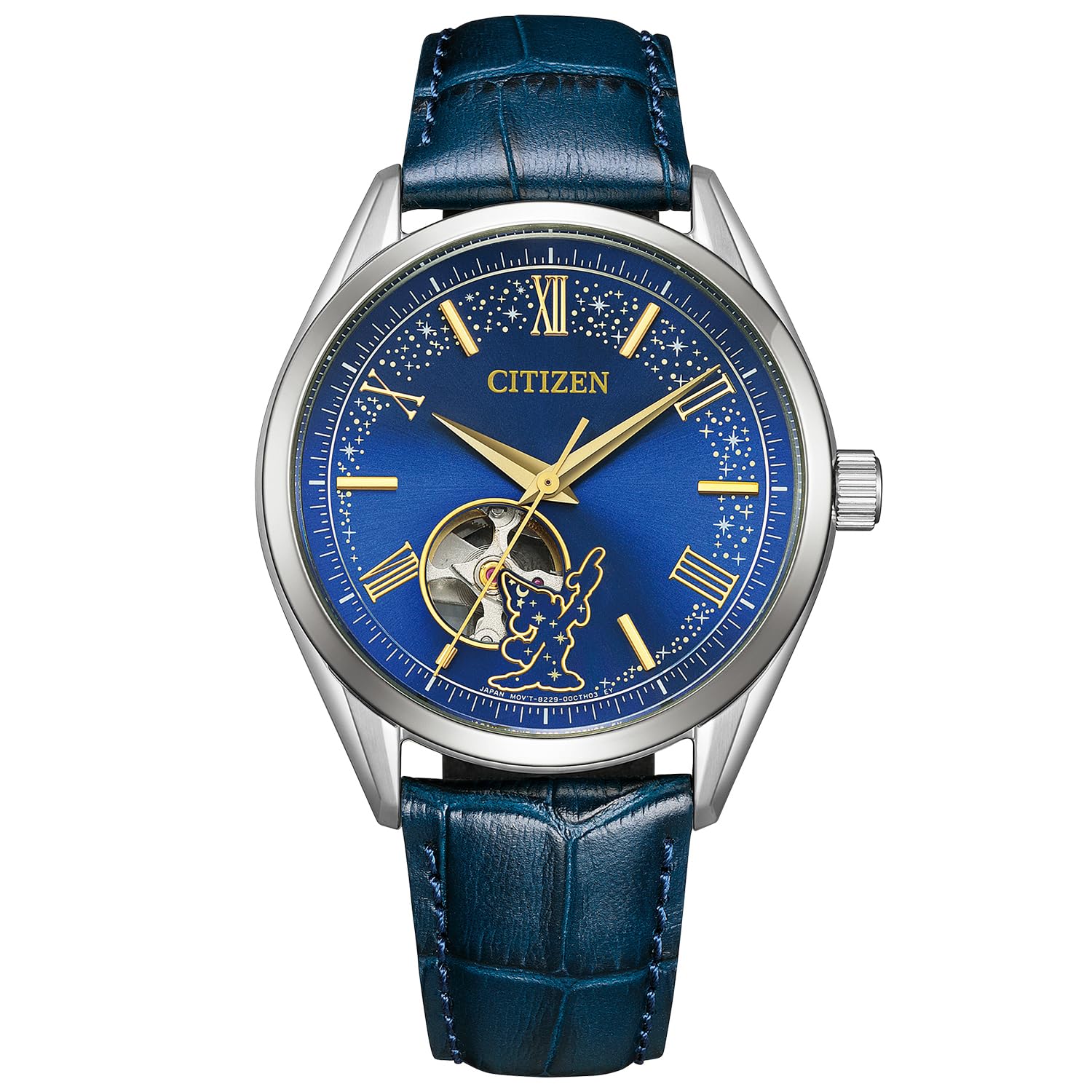 

Citizen Disney Collection Mechanical Disney FANTASIA Wristwatch, Waterproof, Blue, Men s, NH9115-02L