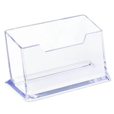 Transparent Business Card Rack High Capacity Desktop Business Card Strong And Sturdy Business Card Storage Box