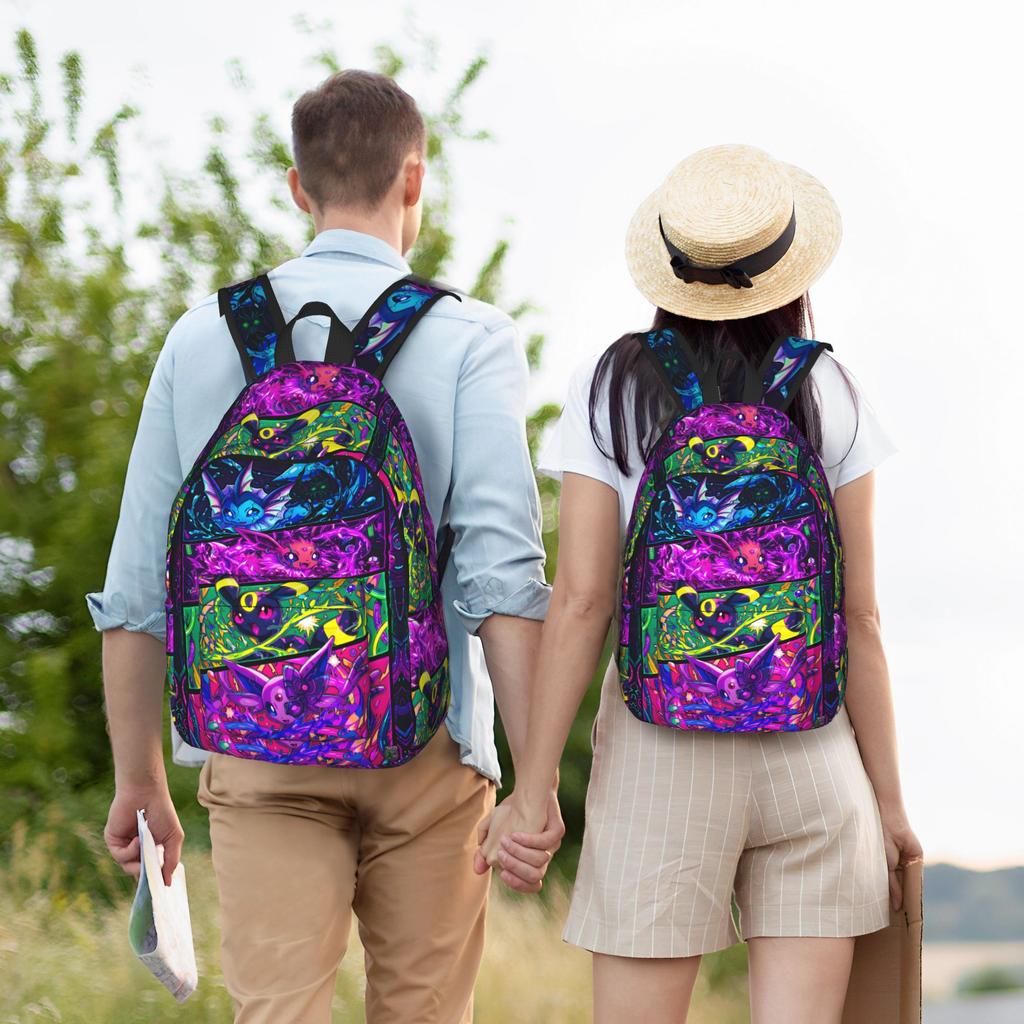 Style Dragon Ball Majin Buu Pink Anime Knapsack  Mochilas Snack Holding For Work Zip Closure Rucksack Suitable for All Ages