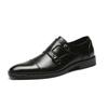 Men's Slip-On Gentleman's Men's PU Leather Oxfords Slip-On Solid Color Business Dress Shoes PU Leather Oxfords Solid Color