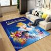 1pc Cinderella Pattern Area Rug Soft Flannel Floor Mat for Living Room,Office,Bedroom and Carpet,Sofa Coffee Table Floor Mat