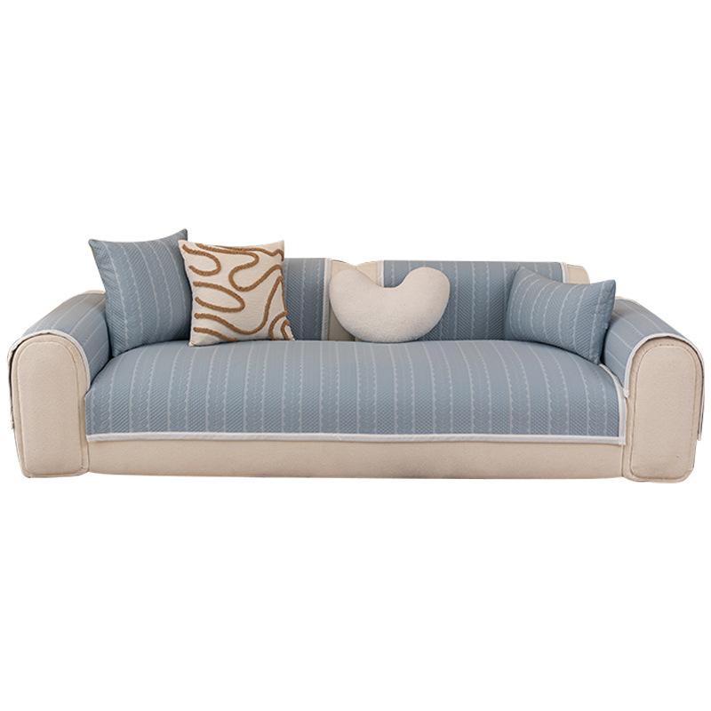 Cool Doudou Non-Slip Sofa Cushion  Summer New One-Piece Fixed Non-Slip Anti-Cat Scratch Straight Edge Sofa Seat Cushion