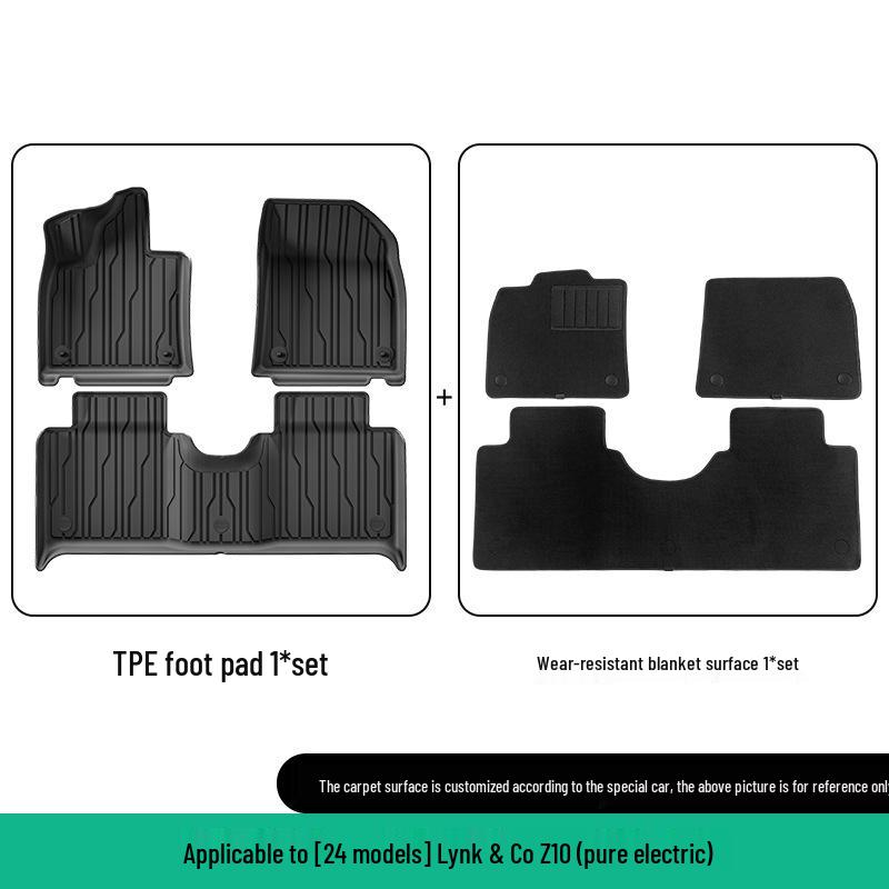 2024 Lynk & Co Z10 Custom TPE Car Floor & Trunk Mats - Eco-Friendly, All-Weather