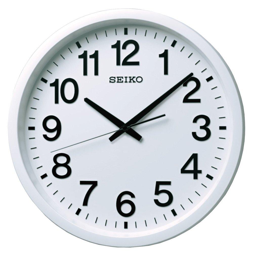 

Seiko Clock Wall Clock Office Type Large Satellite Radio Wave Analog White GP202W