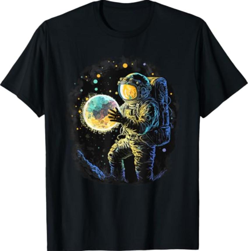 Astronaut Space Novelty Graphic Funny Space T-Shirt