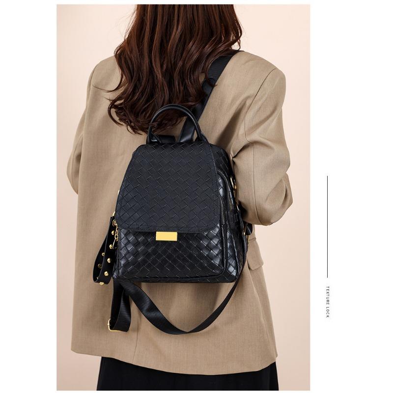 Retro Fashion Casual Woven Single Shoulder Backpack