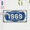 Vintage City Year Text Print Metal License Plate Sign Retro 2D Flat Printed Tin Plaque Wall Art Decor for Home Bar