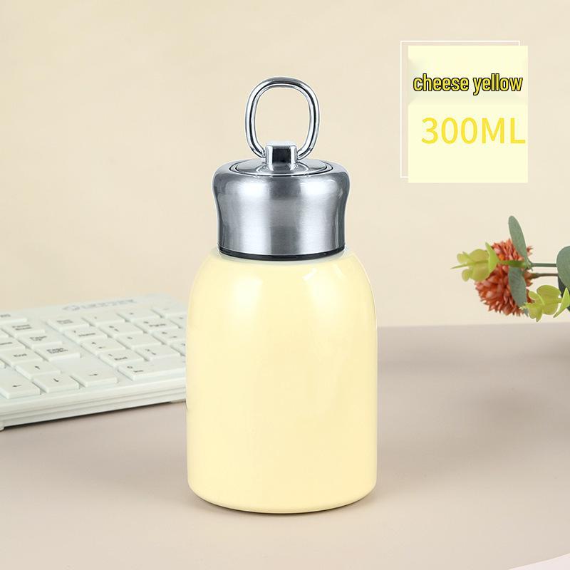 New Guofeng Chubby Insulated Mug with Handle - Portable Outdoor Pocket Cup