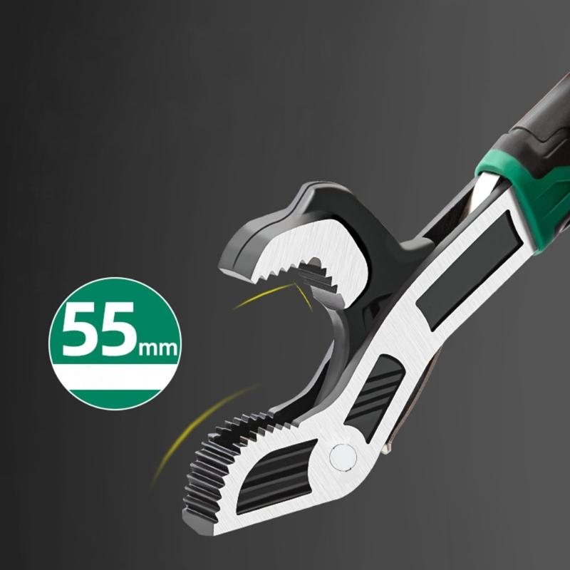 Large Opening Spanner 6/8/10/12inch Professional for Industrial Application Home Repair Pipes Vise Building Wrench