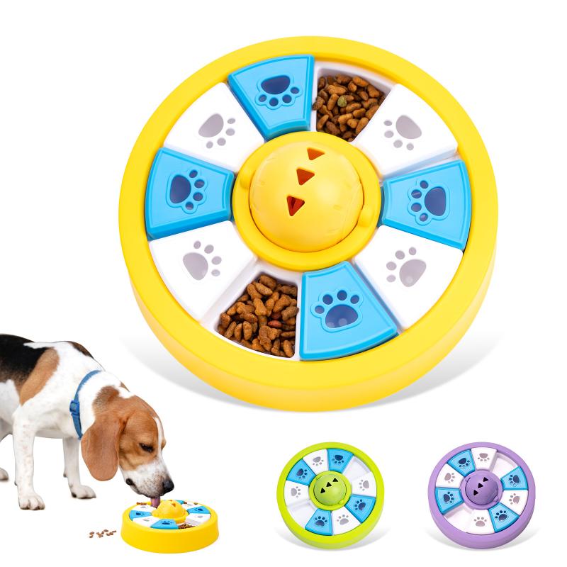 Pet Slow Food Bowl Slow Feeding Puzzle Leaky Interactive Increase Food Toy Food Dispenser Pet Training Game Pet Toys Supplies