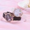 Kids Watches Pink Cute Children's Wristwatch Cartoon Pattern Quartz Watch Set for Girls Fashion Students' Clock Relogio Infantil