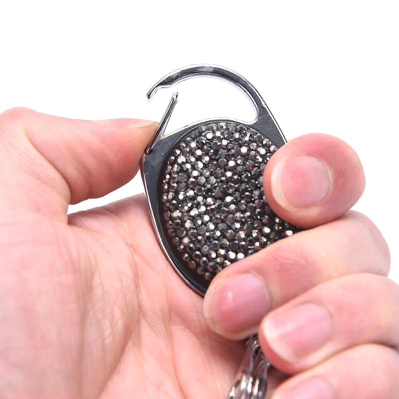 Retractable Keychain Badge Reel Clip Name Id Card Belt Keyring Bag Chain Clip