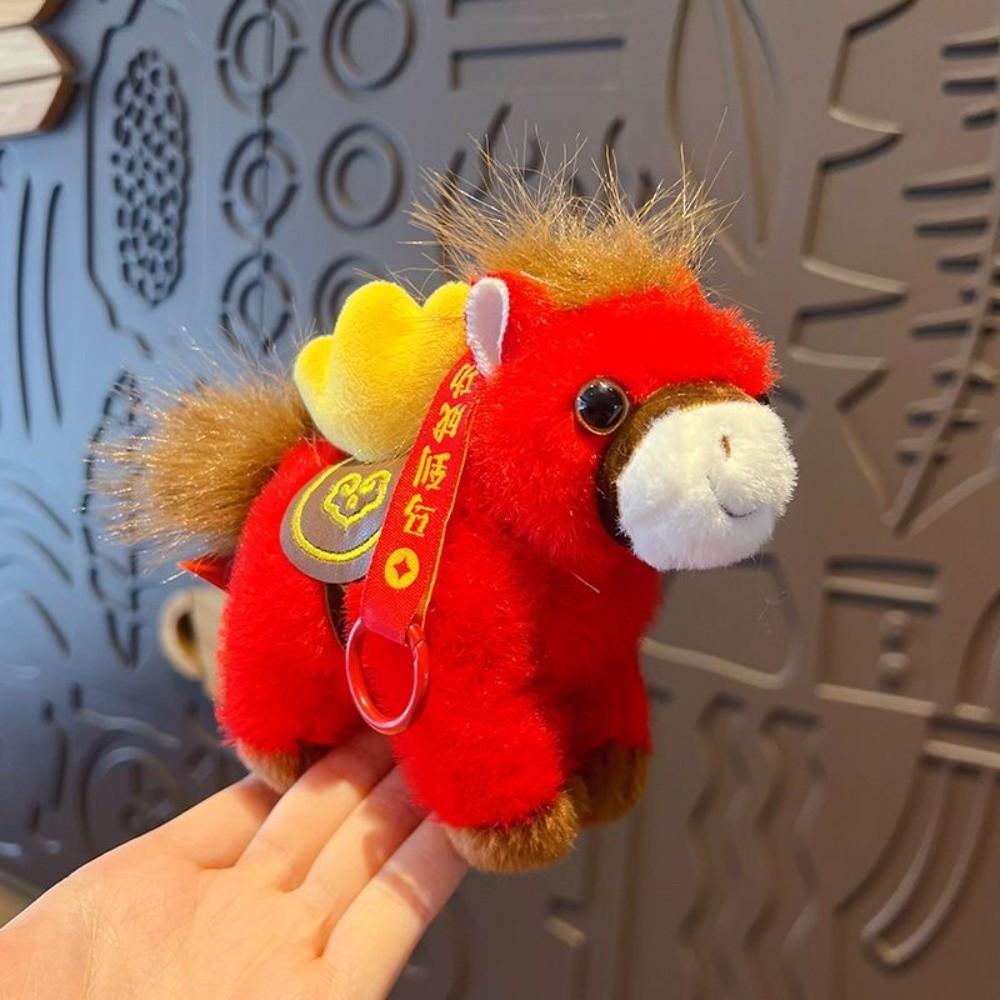 Yuanbao Pony Pendant Mascot Dolls Chinese New Year Gift Cartoon Steed Doll Year of Horse
