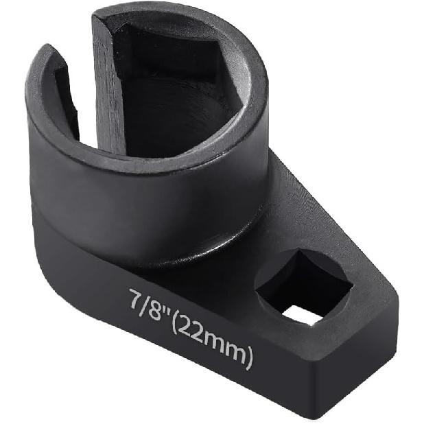 Offset Lambdasonden-Stecknuss, 7/8 Zoll (22mm) mit 3/8-Zoll-Antrieb, Universell passend für die Entfernung von Fahrzeug-Lambdasonden