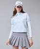 Cream Golf Asymmetrical Pleated Skirt