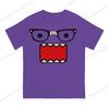 Domo Kun Print Funny Short Sleeved T-shirt Men
