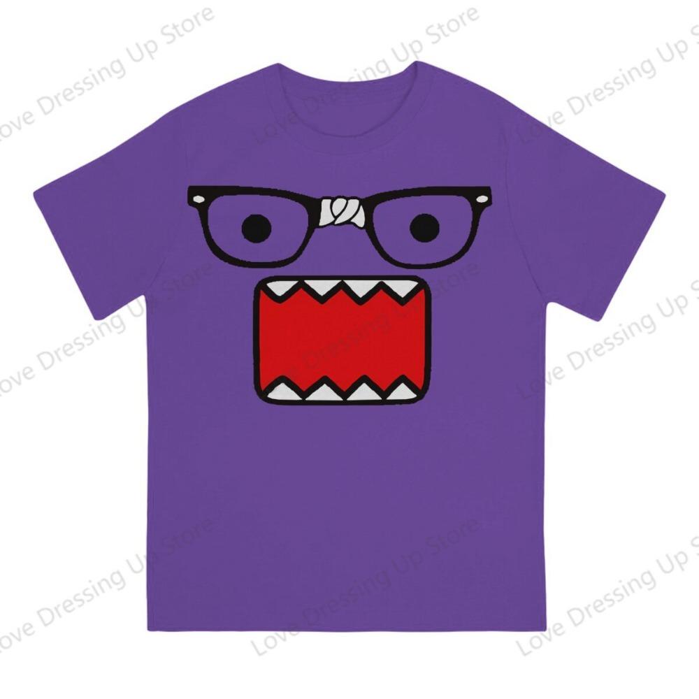 Domo Kun Print Funny Short Sleeved T-shirt Men