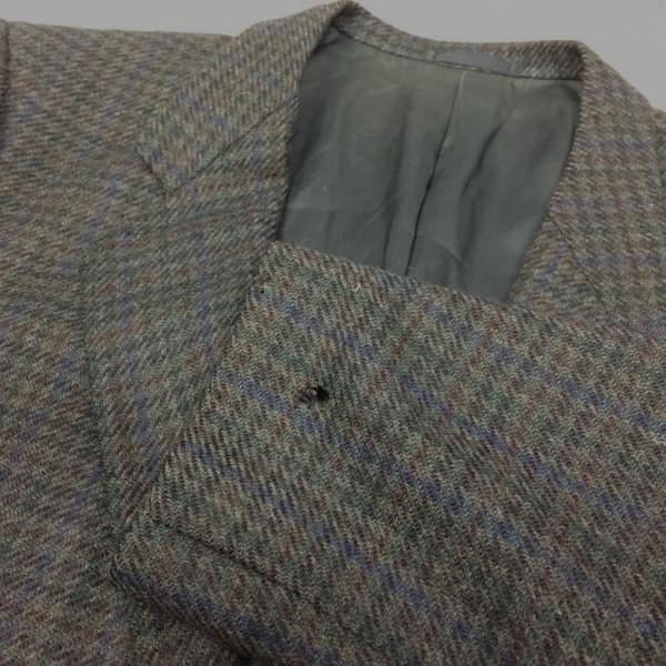 Paul Smith Blazer Jacket Mens L Dark Green Brown Wool(USED)