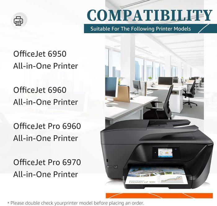 Cartouche d'encre 903XL - HOME FIT TRAINING - Compatible HP - 4 pièces - 960 pages noir - 832 pages couleur