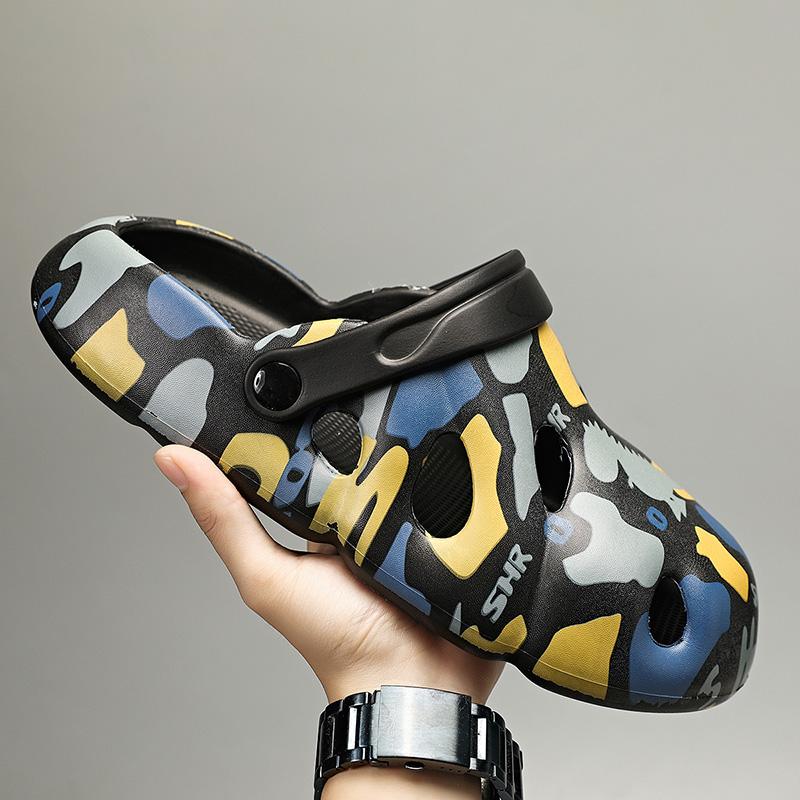 Fashion Men's New Summer Thick Soled Family Slippers Indoor Non-slip Flip-flops Leisure Comfortable Beach Shoes Sandals2024