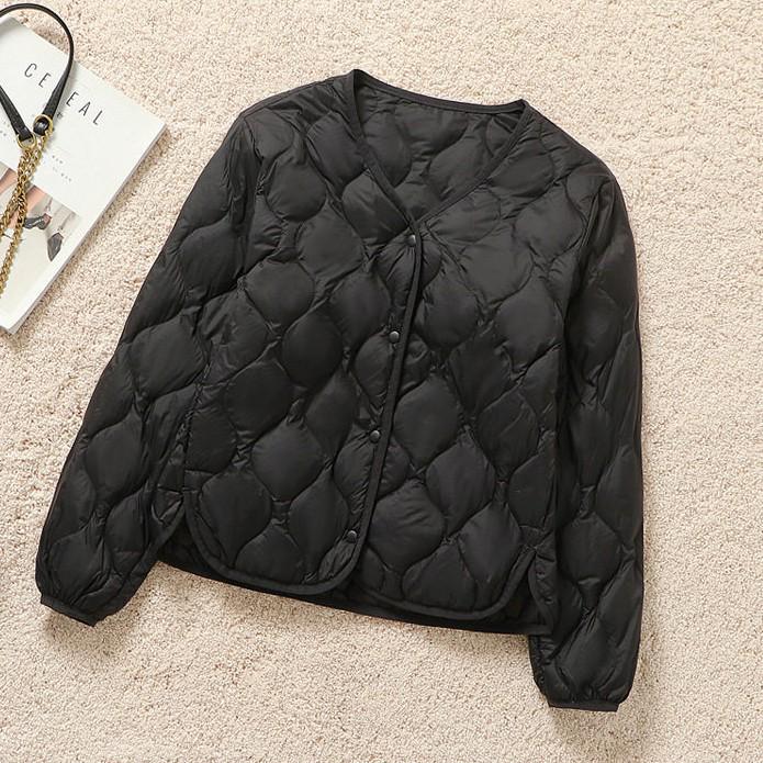 Vestă matlasată ușoară pentru femei, croială slim fit - Îmbrăcăminte exterioară trendy în stil retro