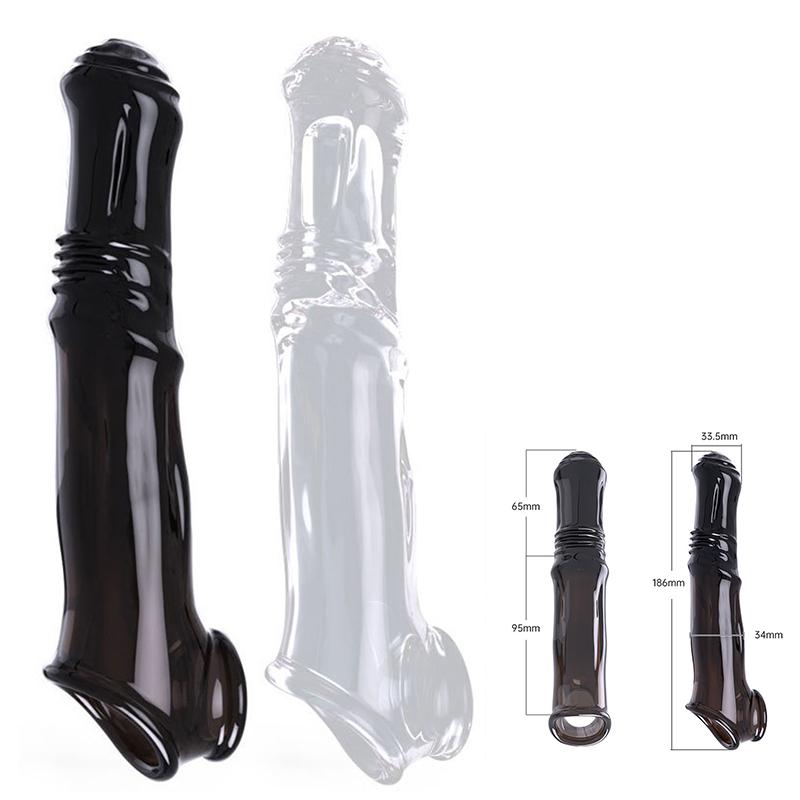 Horse Dildo Prodloužení rukávu pro penis Delay Loop Cock Sexy hračky pro muže Odložené penisové kroužky Erotické produkty s ejakulací