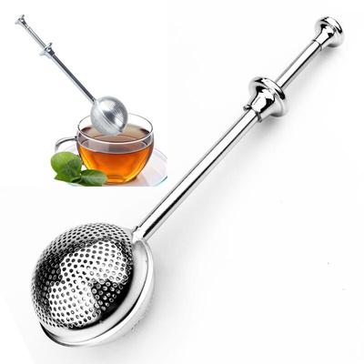 1 adet Geri Çekilebilir Çay Süzgeci, Tekrar Kullanılabilir Baharat Topu, Presli Çay Süzgeci, İğne Kartuşlu Çay Cürufu Topu, Çay Demleme Aparatı