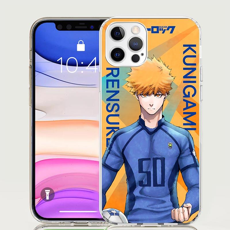 Heißes Anime Blue Lock Handyhülle für Apple iPhone 17 Air 16 15 Plus 14 + 13 Mini 12 11 Pro Max 7 8 SE 16Max Weiche Schutzhülle Coque