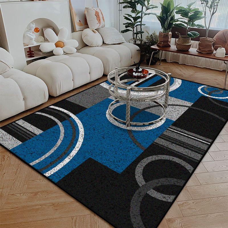 Teppich im nordischen Stil mit Linienmuster Wohnzimmer Große Größe Rutschfest Leicht zu reinigen Eingangstürmatte Weich Waschbar Esszimmerbereich Teppich