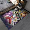 "Anime Style Carpet with Heroic Characters and Vibrant Colors Design" Suitable for use as an anti-slip for living room bedroom sofas