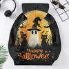 Kids Halloween Print Hoodie Pullover Sweatshirt for Boys Girls Casual Wear
