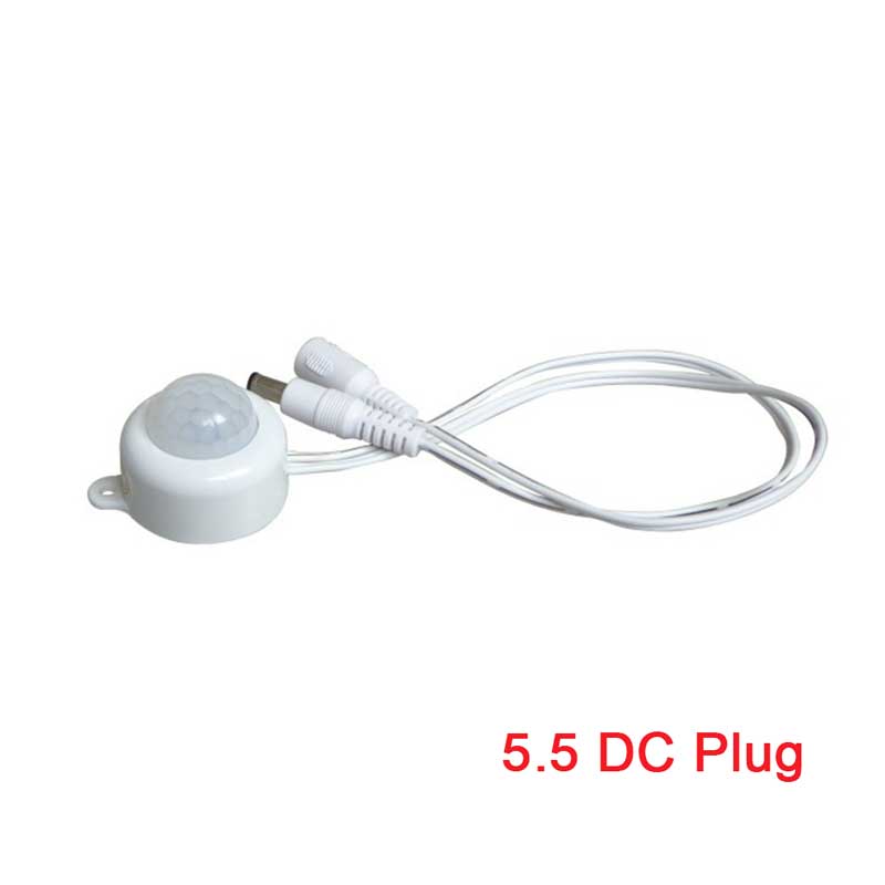DC 5-24V PIR Infrared Motion human body Sensor Detector USB interface 5.5 DC Plug Mini Corridor Closet Underbed LED Light Switch