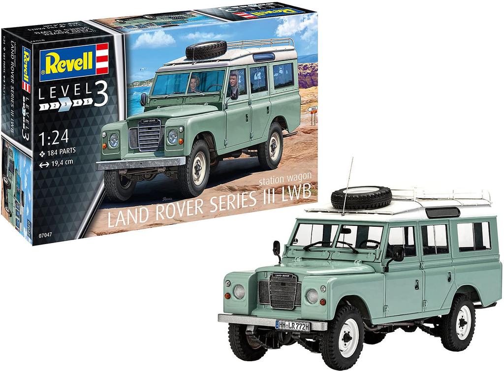 German Revell Land Rover Series III Plastic Model 07047 1/24