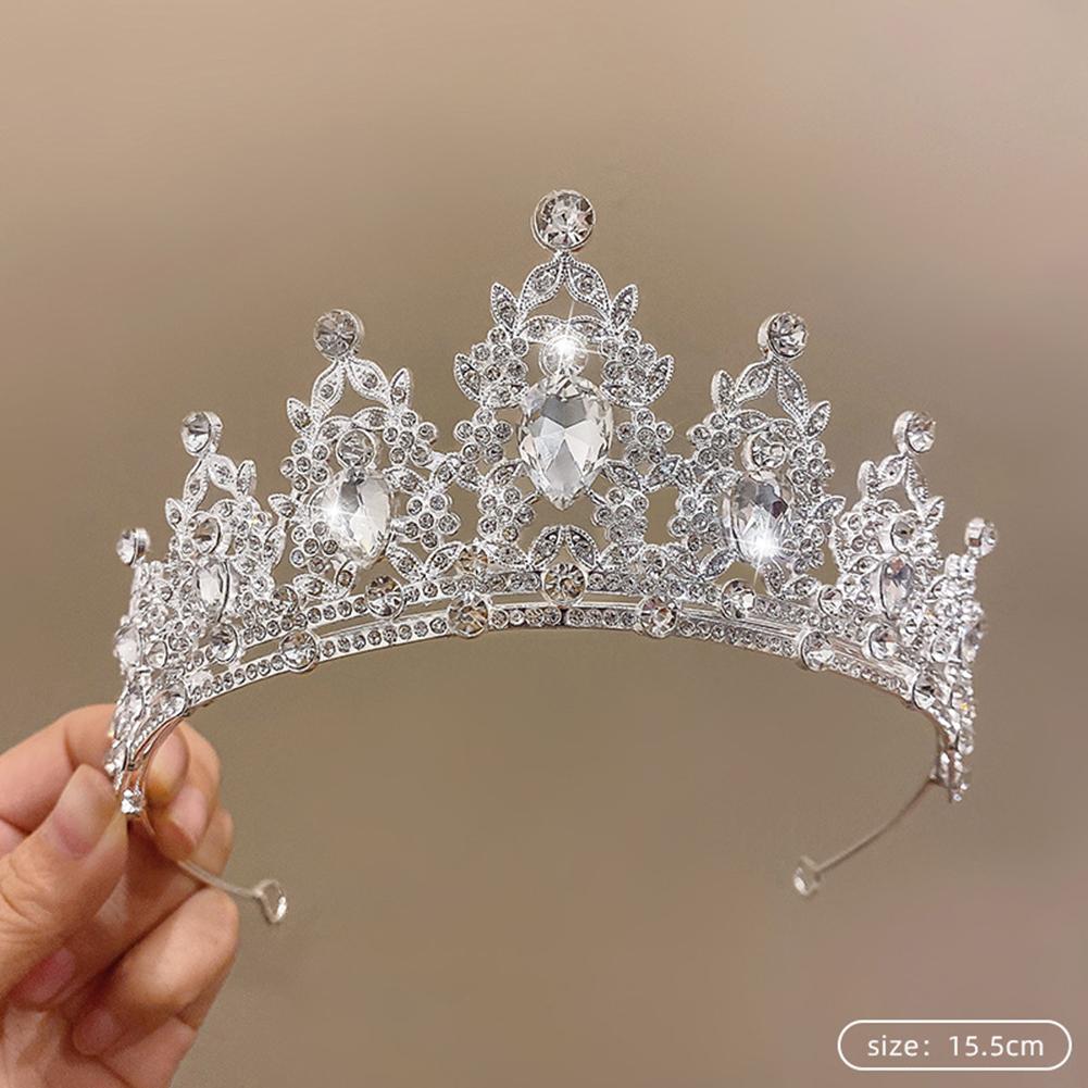 Moderna Para Tiara Adornada con Cristales Perfecta para Ocasiones Especiales