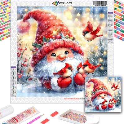 Diamant-Malerei Neue 2024 Weihnachten Weihnachtsmann 5D DIY Volldiamant-Mosaik-Kunst Cartoon Gnome Stickerei Home Dekorationen Quadro